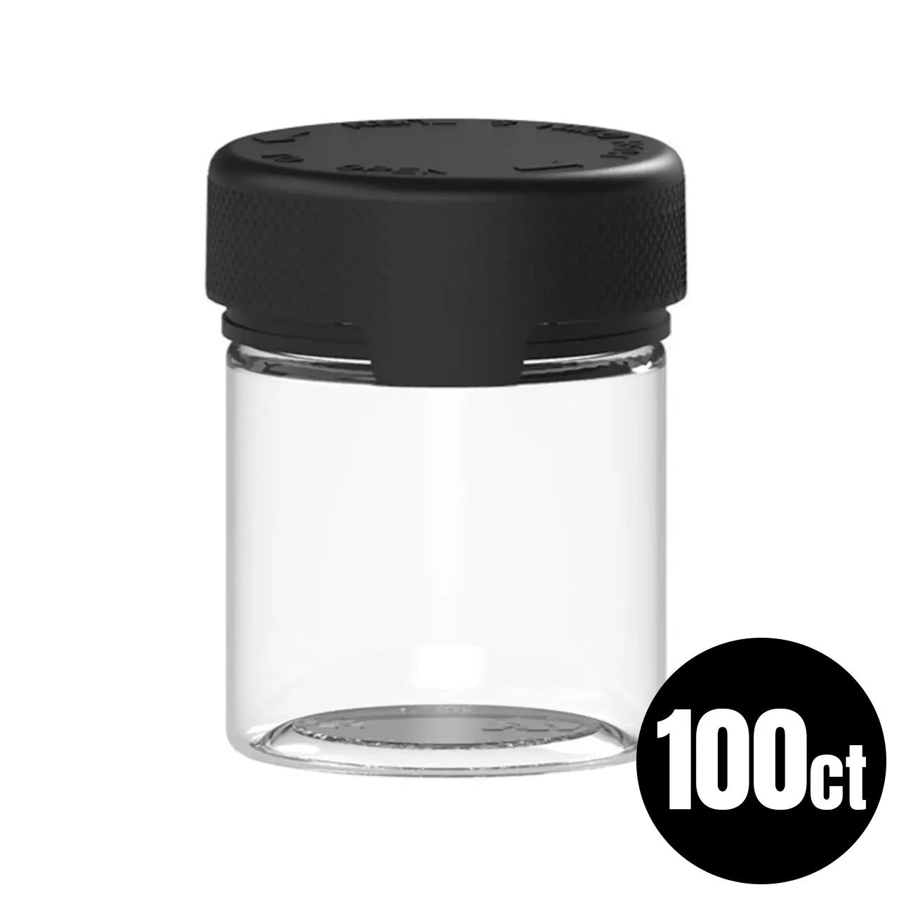 Chubby Gorilla - 03oz (3.5g) Jar with CR Tamper Evident Black Cap - 100ct