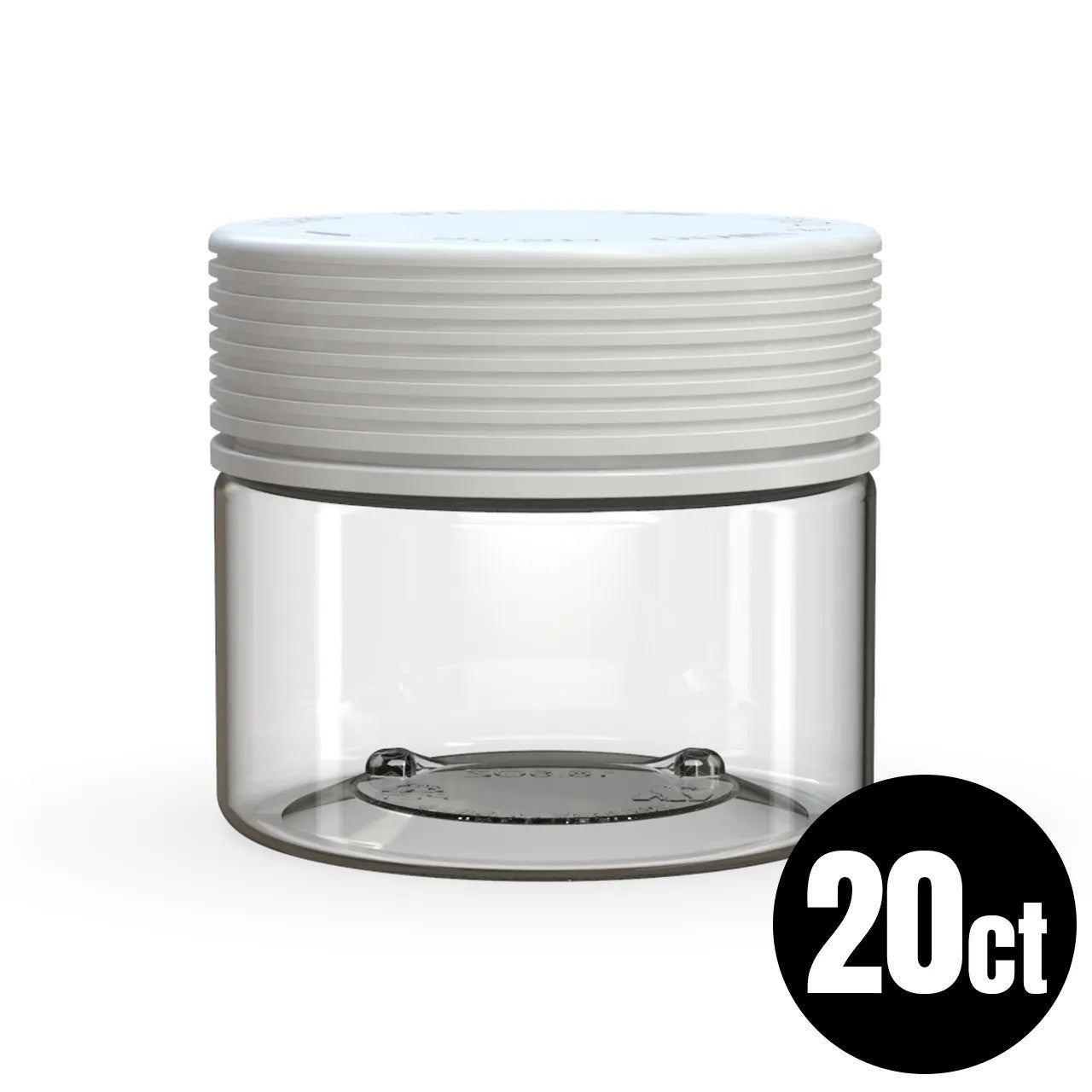Chubby Gorilla - 10oz (14g) Jar with CR Tamper Evident White Cap - 20ct
