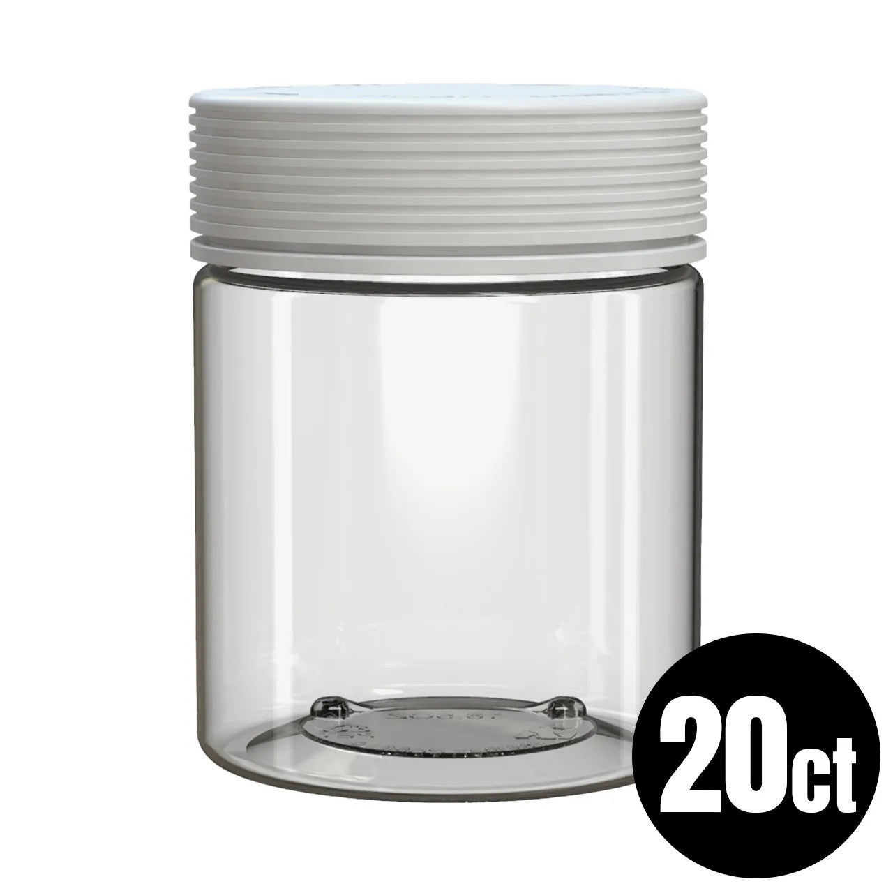Chubby Gorilla - 18.5oz (28g) Jar with CR Tamper Evident White Cap - 20ct