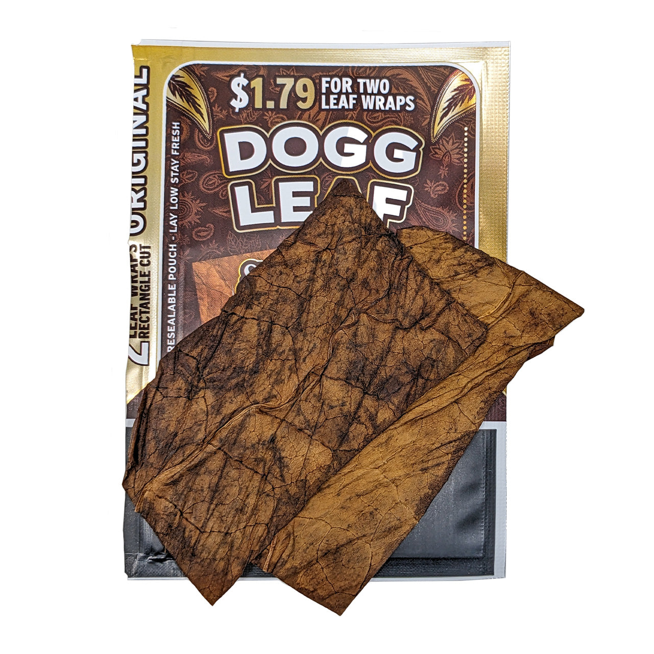 Dogg Leaf - Premium Natural Leaf Wraps (2pk) - Display of 15