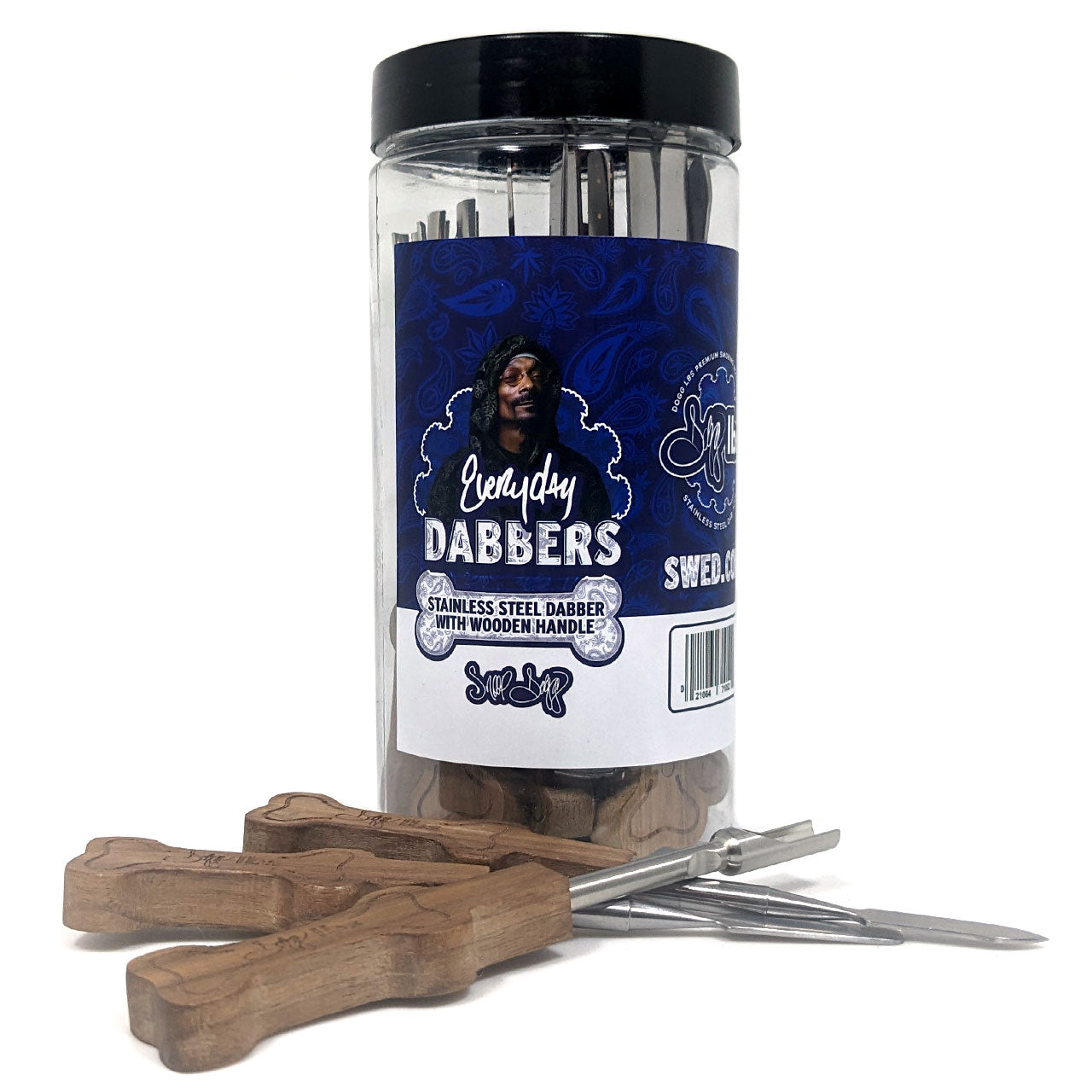 Dogg lbs - Everyday Wooden Bone Handle Dabber - Assorted 12ct Jar