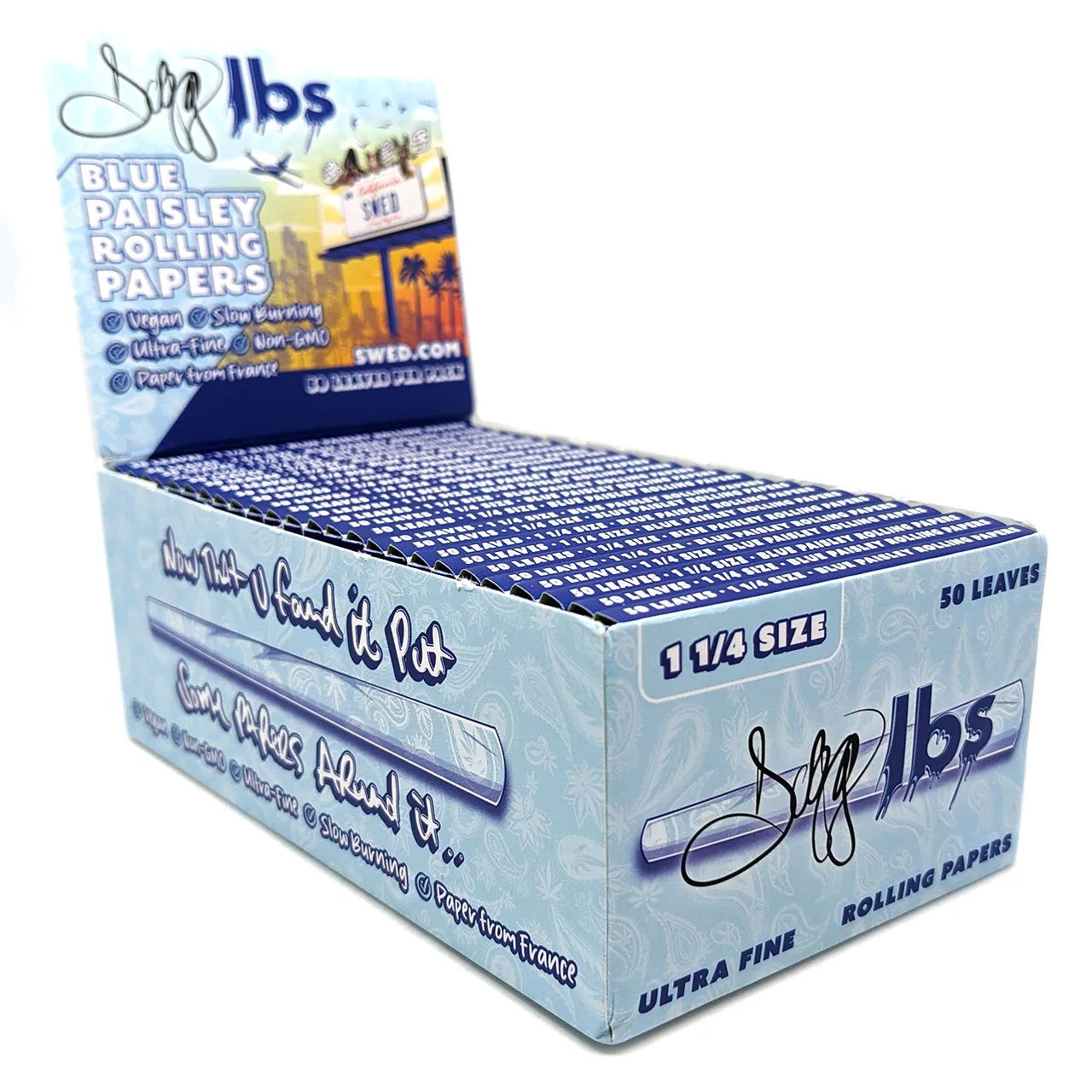 Dogg lbs - Rolling Papers Blue Paisley - 1 1/4 - 50ct - 50pk Display