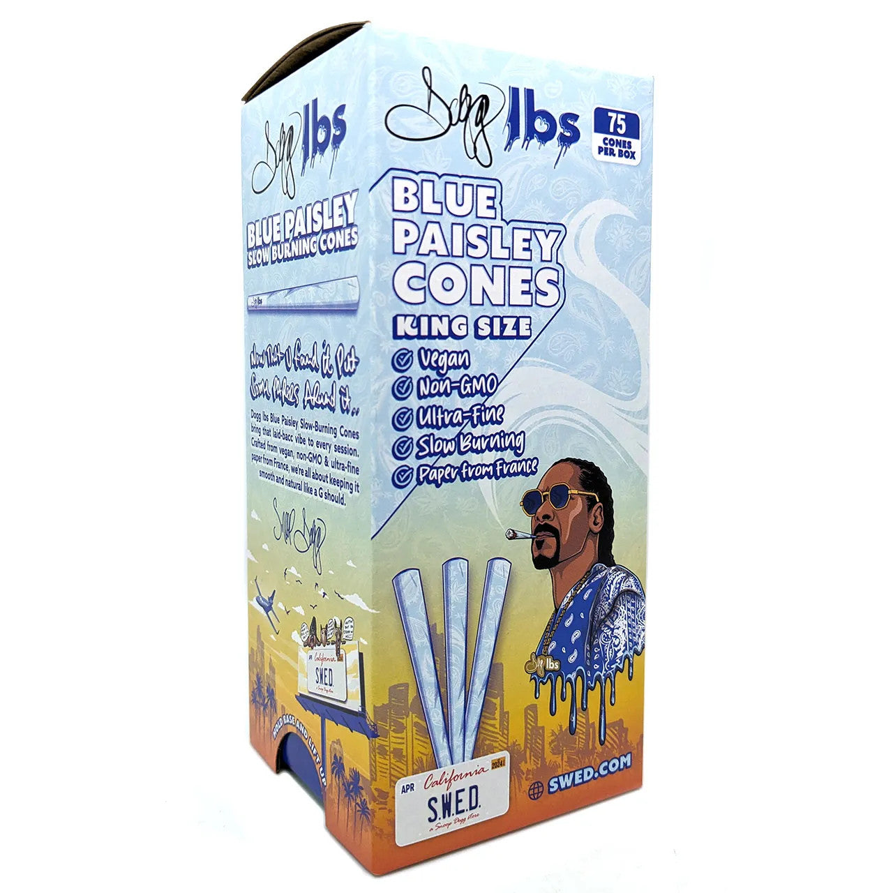 Dogg lbs - Prerolled Cones Blue Paisley - KS - 75ct Box