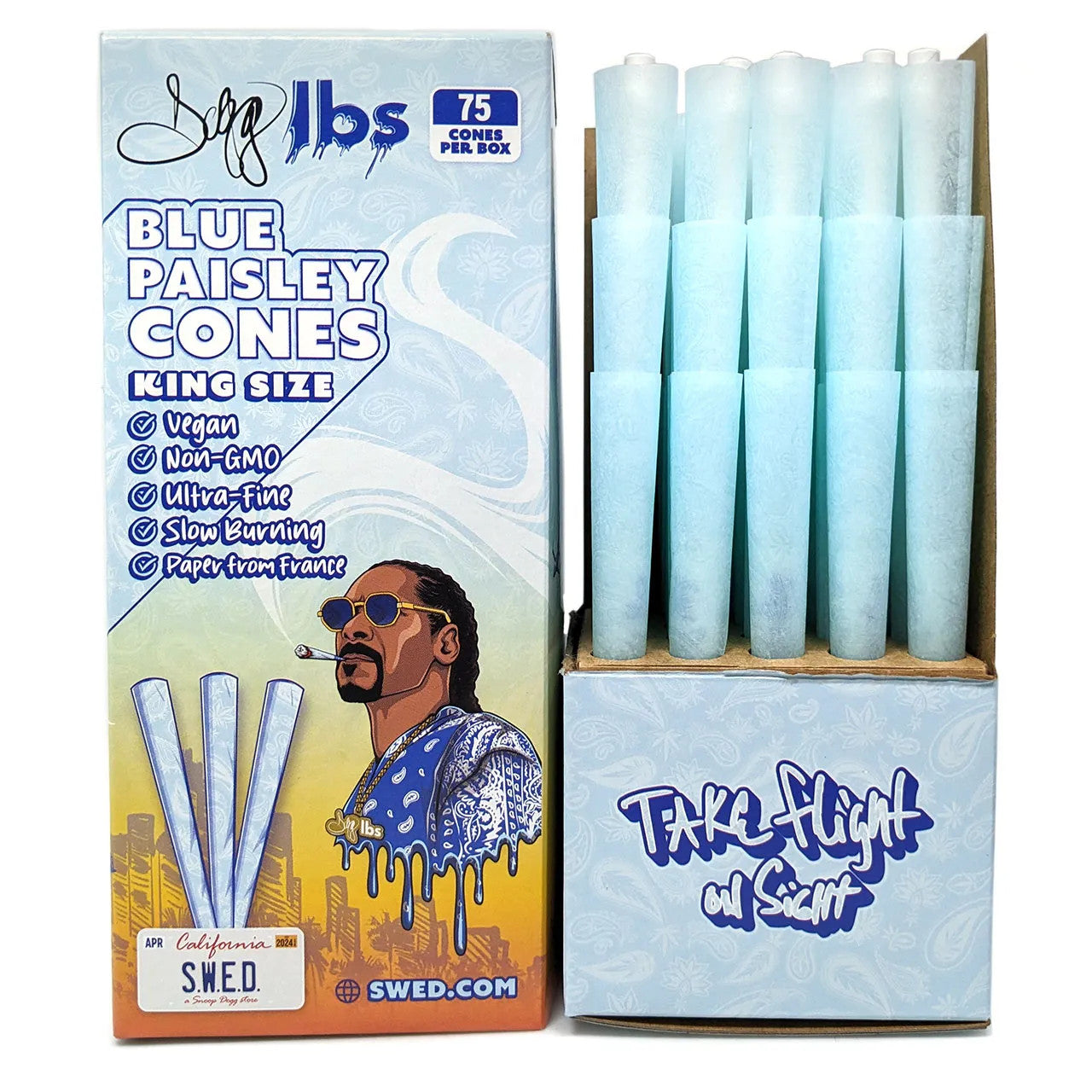 Dogg lbs - Prerolled Cones Blue Paisley - KS - 75ct Box