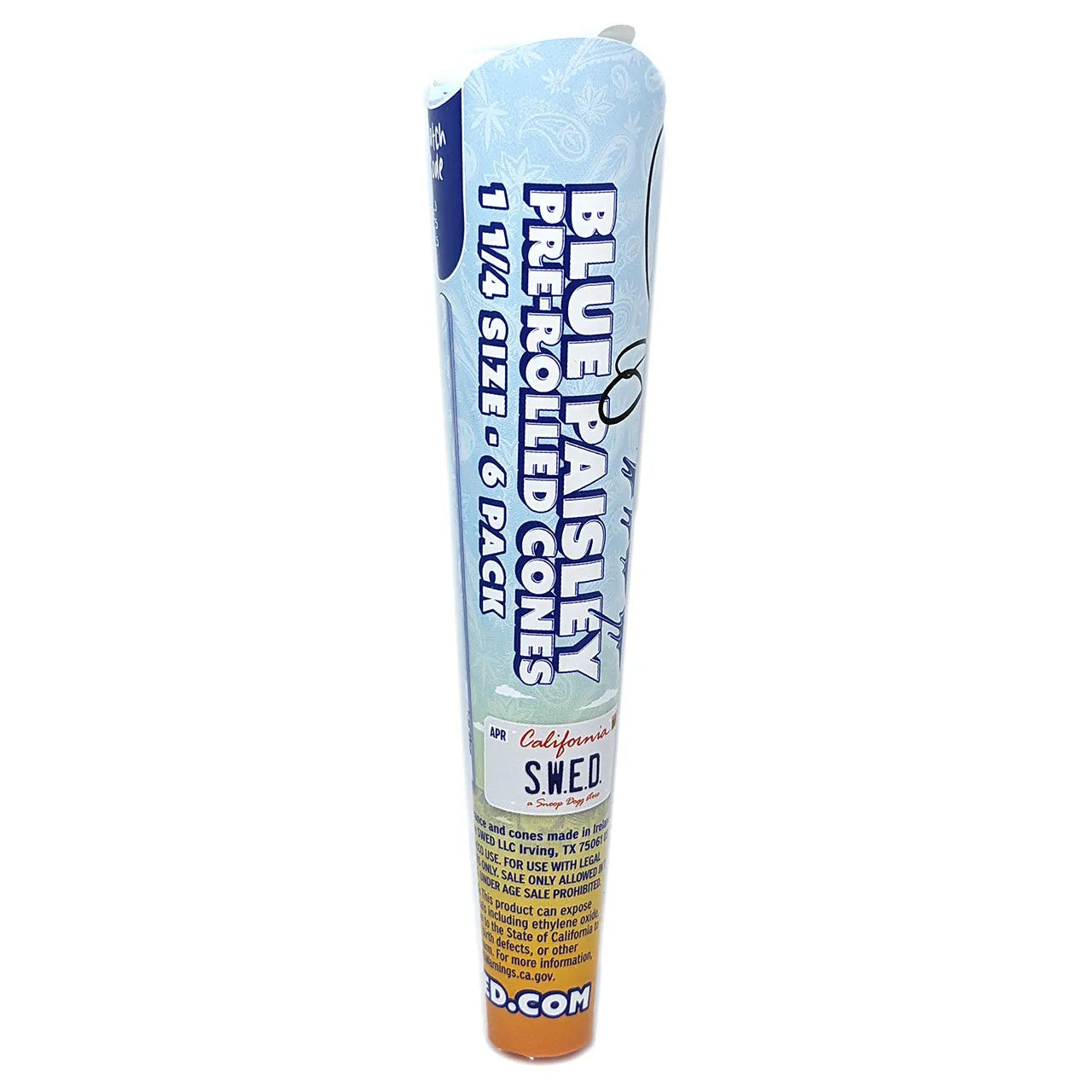 Dogg lbs - Prerolled Cones Blue Paisley - 1 1/4 - 6ct - 32pk Display