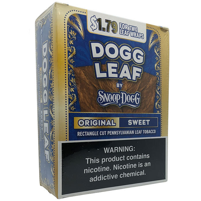 Dogg Leaf - Premium Natural Leaf Wraps (2pk) - Display of 15 (Pre-Priced)