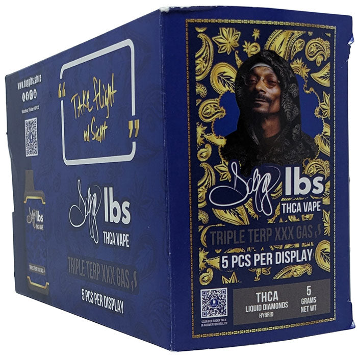 Dogg lbs - 5g THCA Vape - Display of 5 - Case of 20