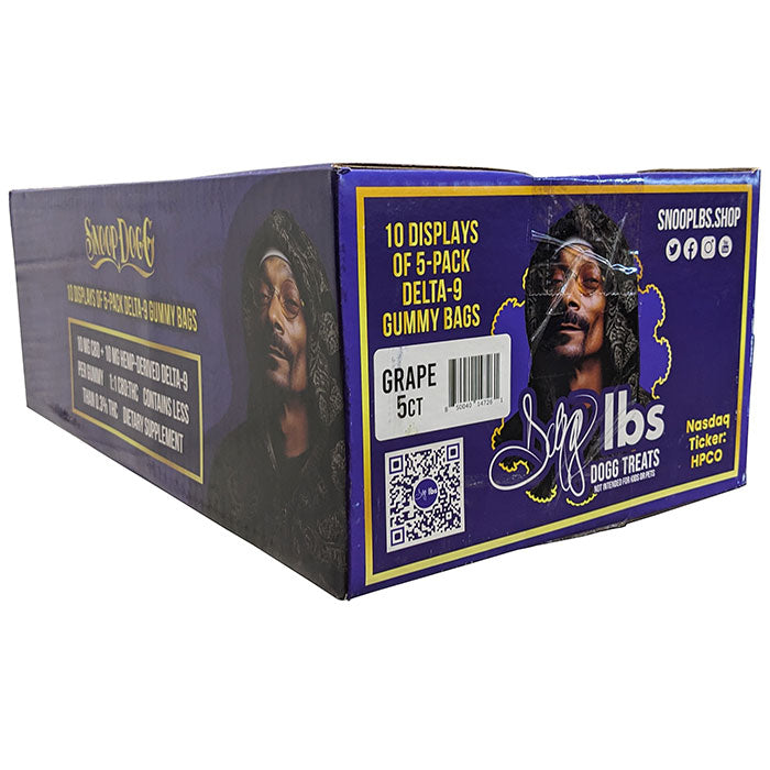 Dogg lbs - Delta 9 Gummies - 5ct Pouch - Display of 10 - Case of 10