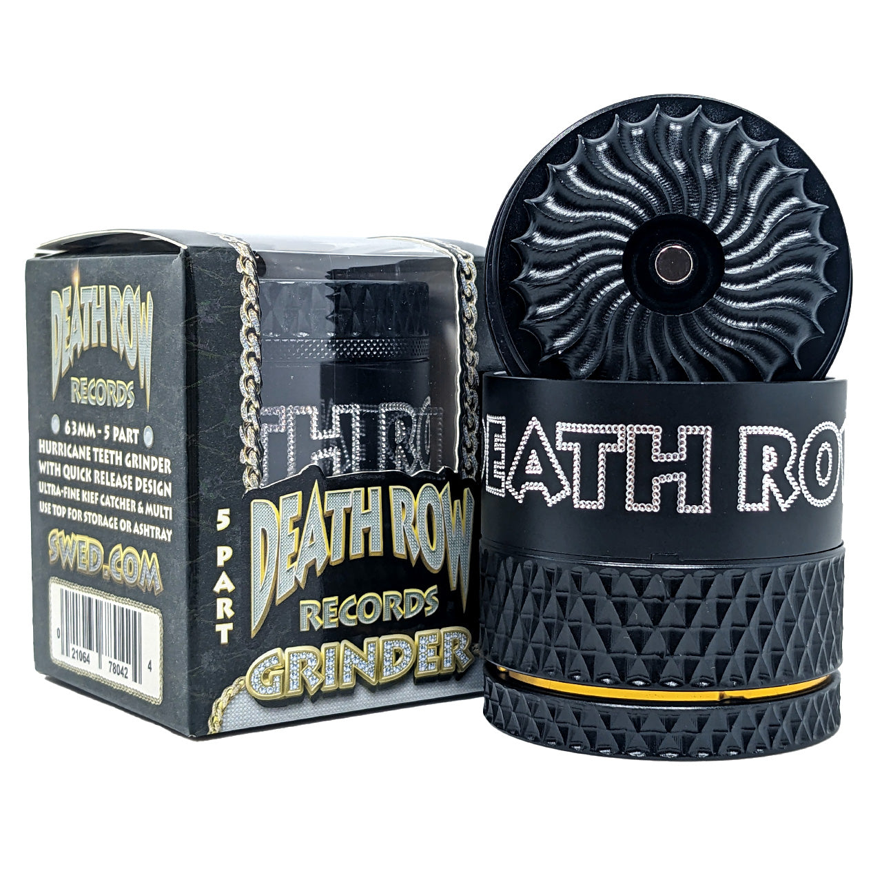 Death Row Records - Hurricane 63mm 5-Part Grinder