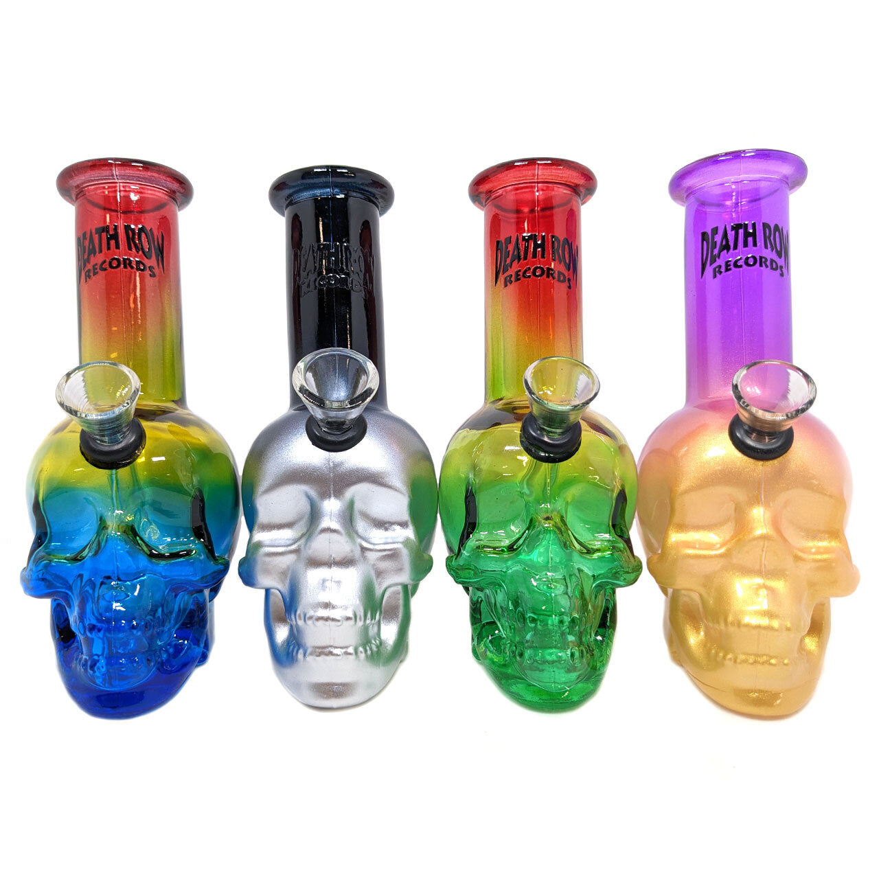 Death Row Records - Skull Bubbler Water Pipe