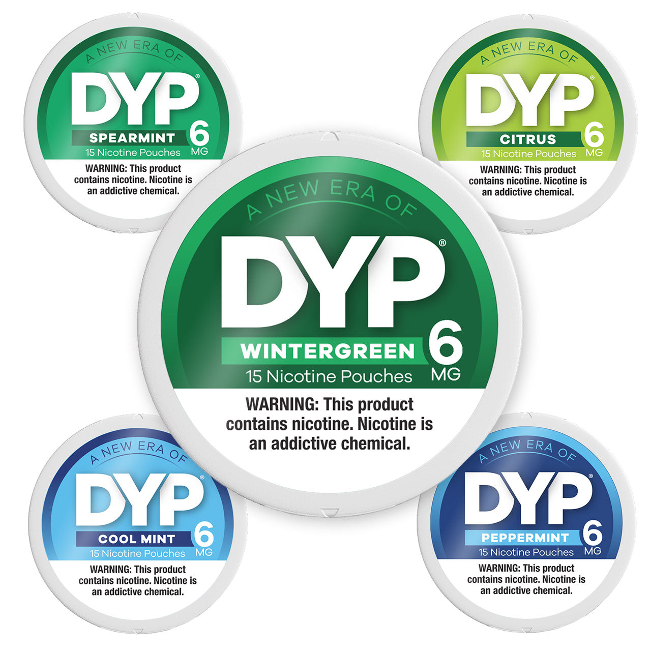 DYP Nicotine Pouches - 15ct Pack of 5