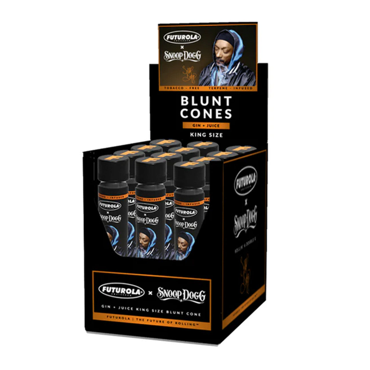 Snoop Dogg x Futurola - Terpene Infused Blunt Cone (1pc) - Display of 12 - Case of 15