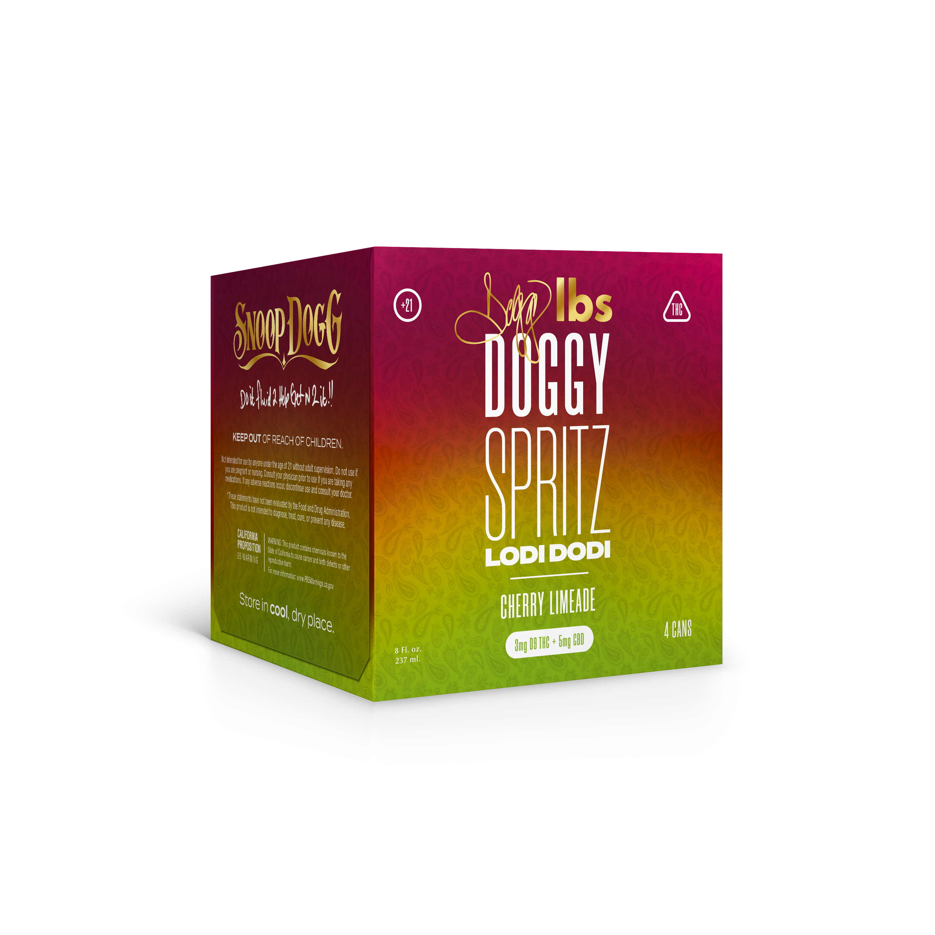 Dogg lbs - Drink 8oz Doggy Spritz [3mgTHC/5mgCBD] Case of 24