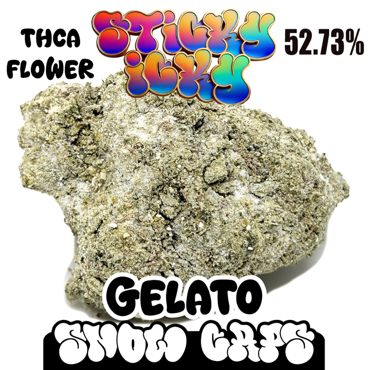 Sticky Icky - THCA Snow Caps Flower - 1/4lb & 1lb