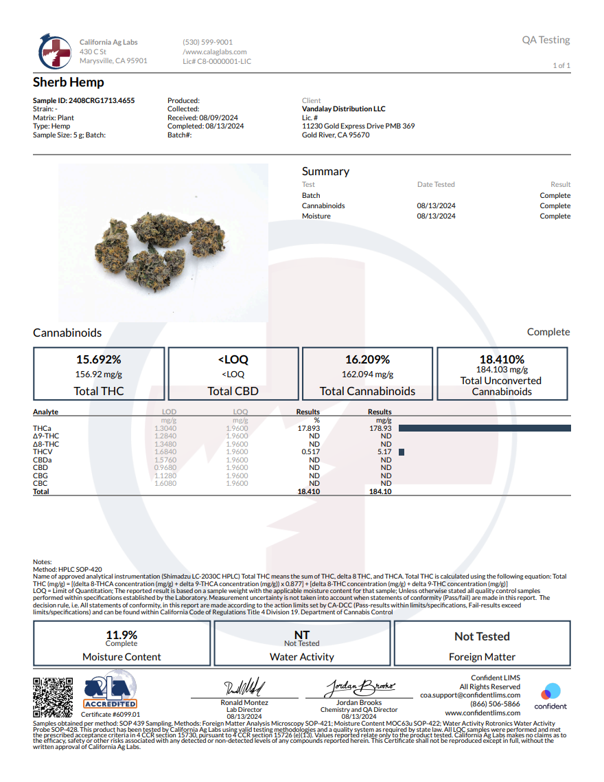 DRR - Flower THCA 3.5g - Sunset Sherb