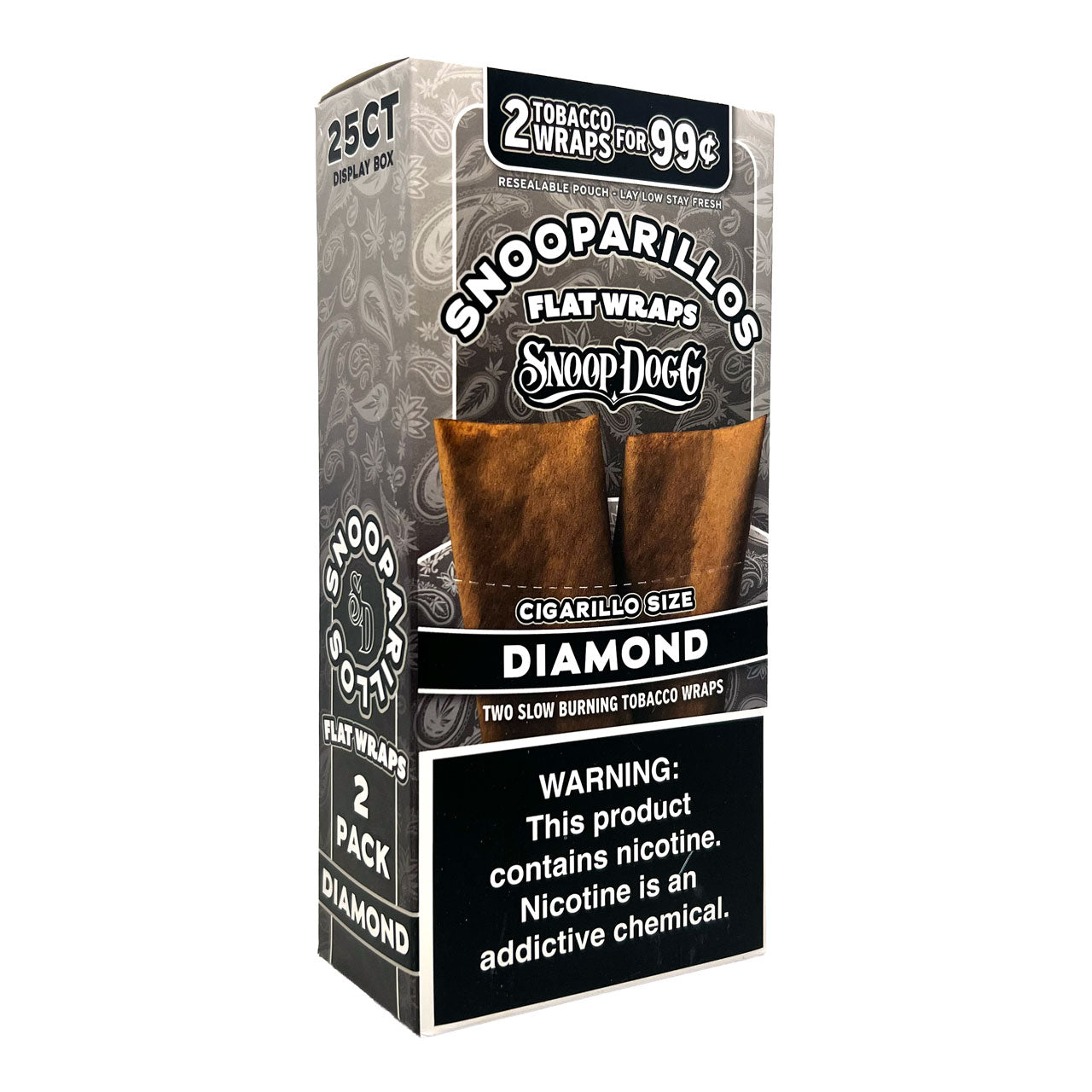 Snooparillos - Flat Wraps (2pk) - Display of 25 [Pre-Priced]