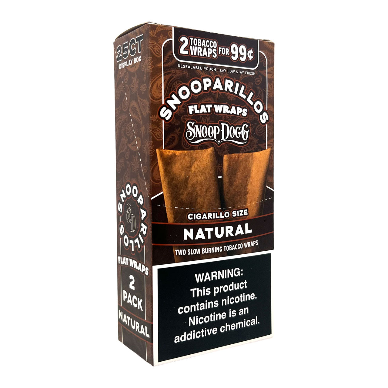 Snooparillos - Flat Wraps (2pk) - Display of 25 [Pre-Priced]