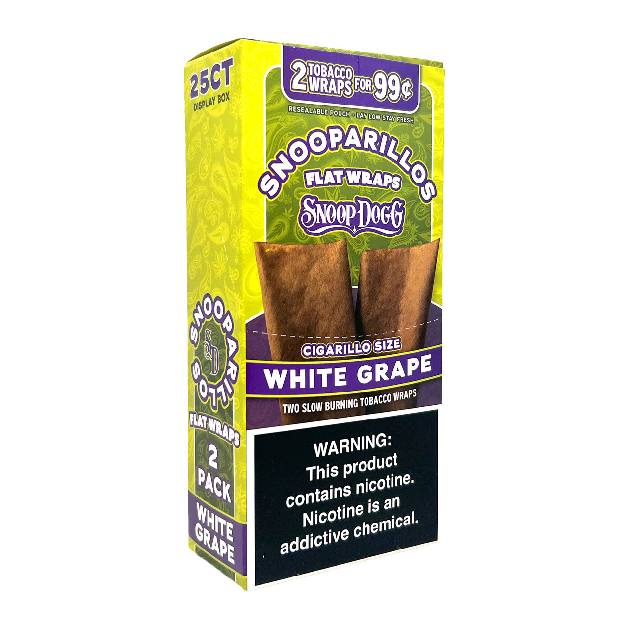 Snooparillos - Flat Wraps (2pk) - Display of 25 [Pre-Priced]