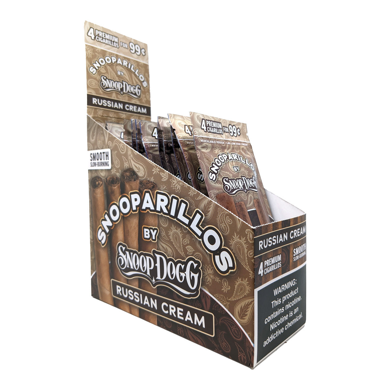 Snooparillos - Slow Burning Cigarillos (4pk) - Display of 15