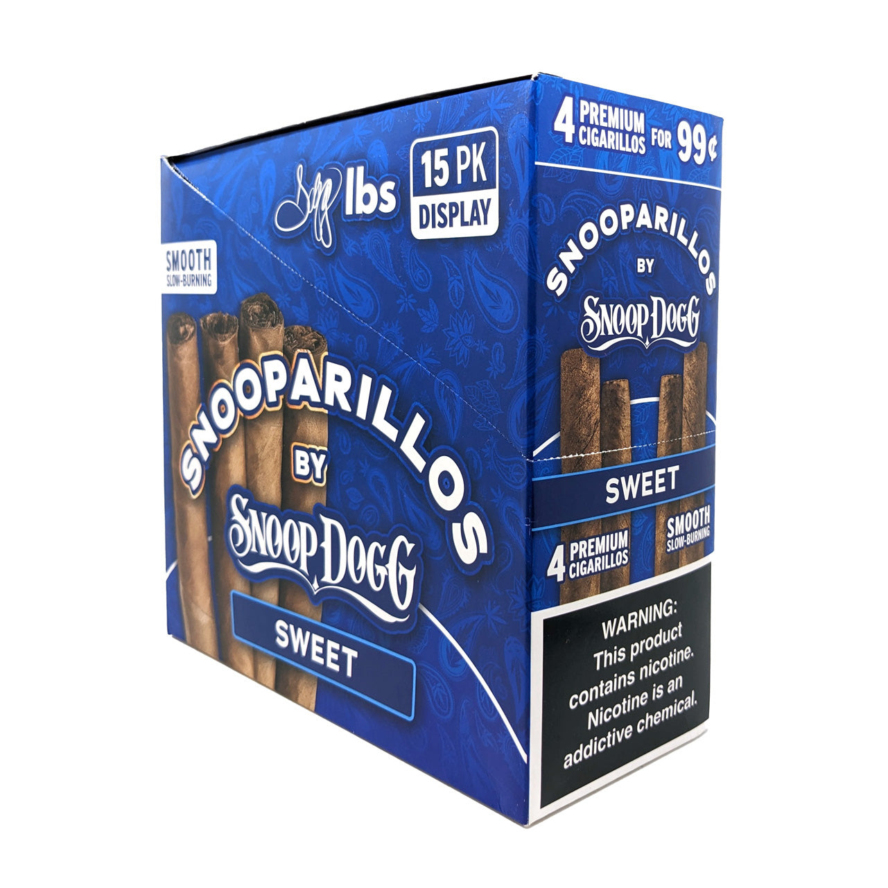 Snooparillos - Slow Burning Cigarillos (4pk) - Display of 15